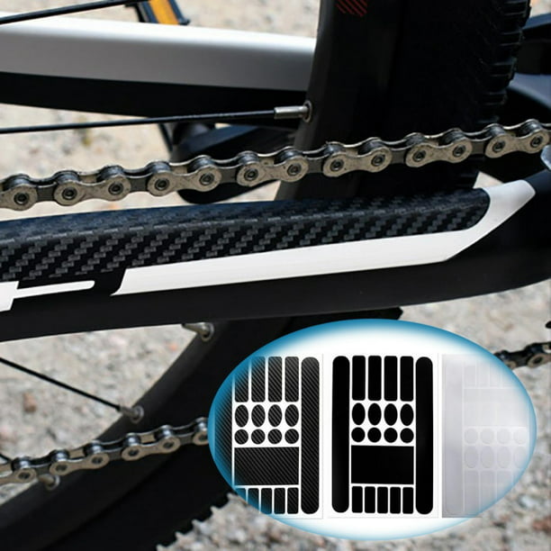 Cycling Bicycle Bike Frame Chain stay Protector Guard Plastic Pad Cover Wrap. 